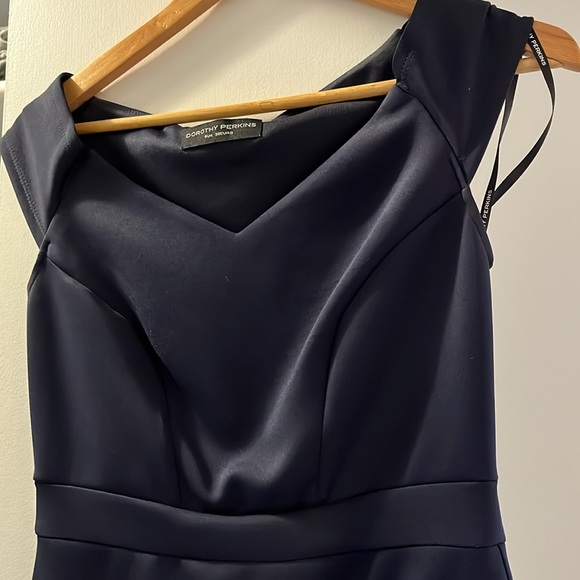 Cap sleeve dress- Navy Blue - Picture 4 of 7